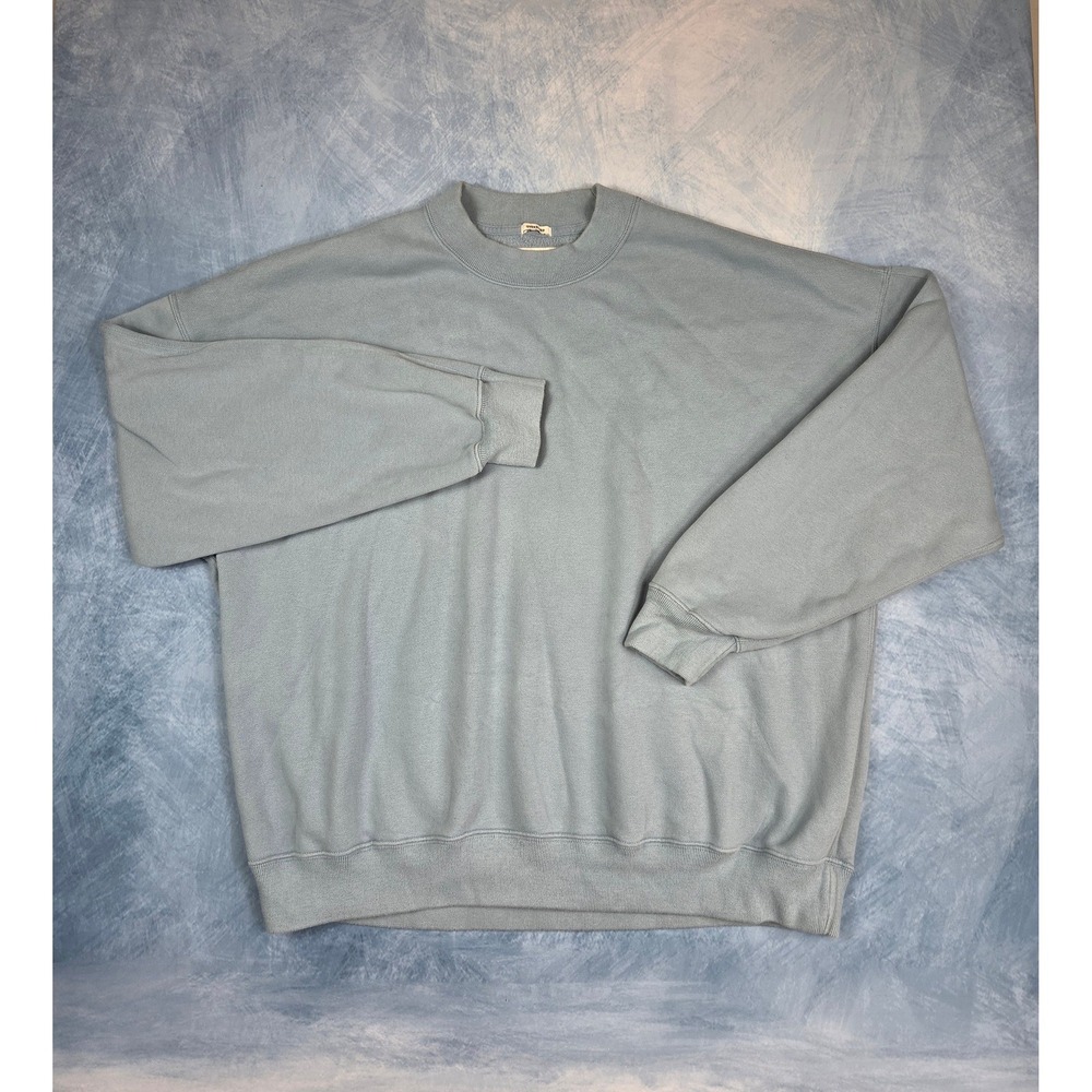 Abercrombie & Fitch Essential Men's Sweatshirt XL Blue Oversized SoftAF Fleece